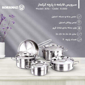 سرویس قابلمه کرکماز مدل A1660
