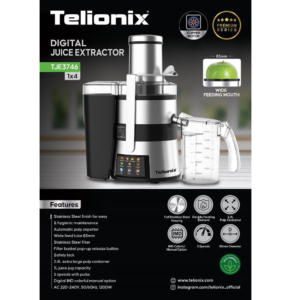 قیمت آبمیوه گیری تلیونیکس مدل TJE3746